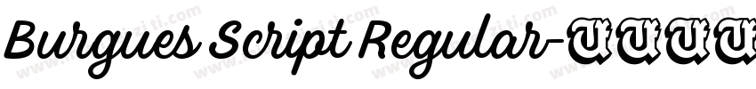 Burgues Script Regular字体转换